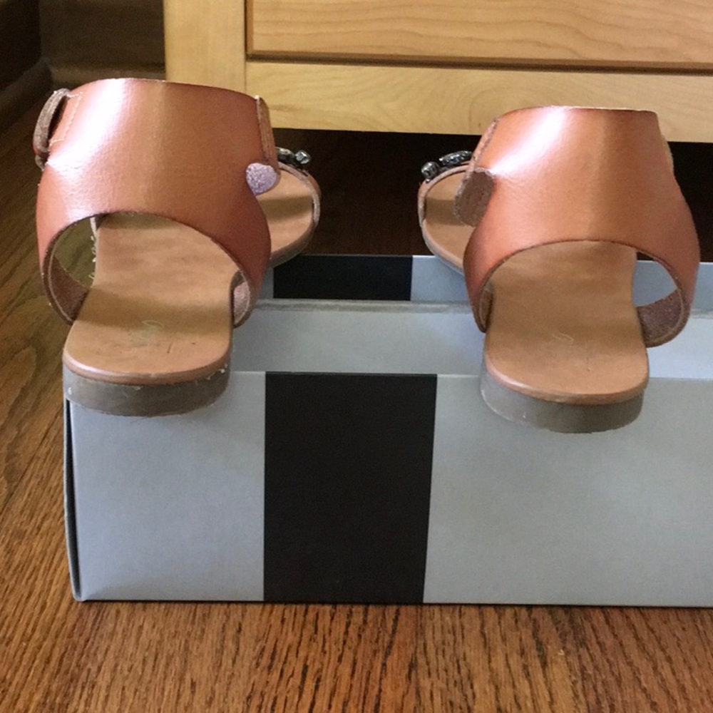 Women's Mossimo jeweled sandal ankle strap Belinda cognac - Picture 4 of 7